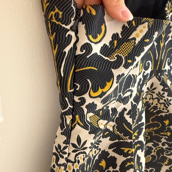 Free People Size 6 Black and Gold Mini Dress - Picture 9 of 15